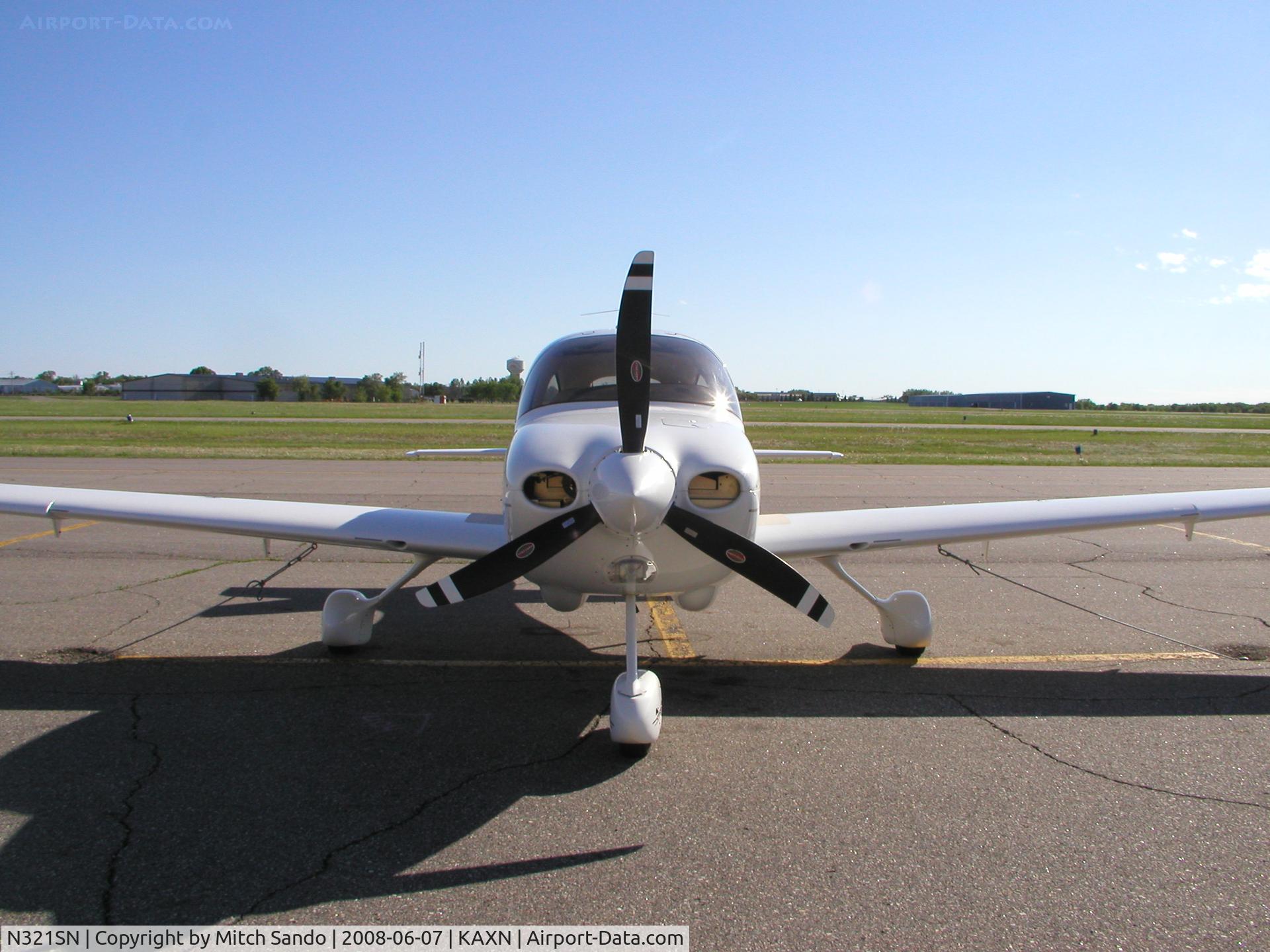 N321SN, 2004 Cirrus SR20 C/N 1467, Parked on the ramp at Alexandria.
