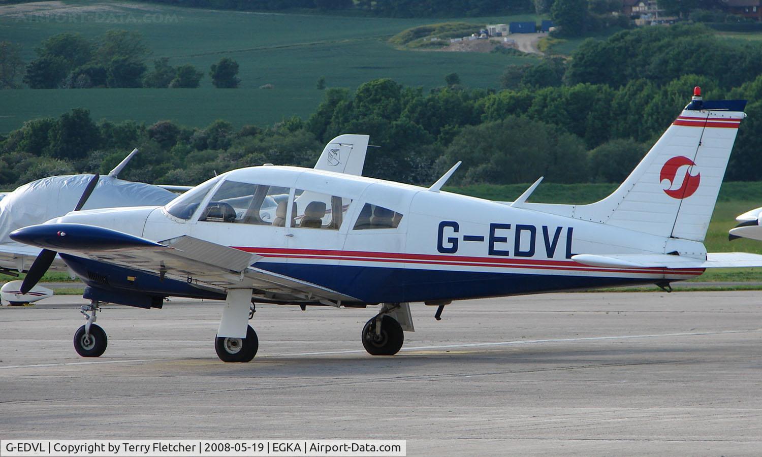 G-EDVL, 1972 Piper PA-28R-200-2 Cherokee Arrow II C/N 28R-7235245, A pleasant May evening at Shoreham Airport , Sussex , UK