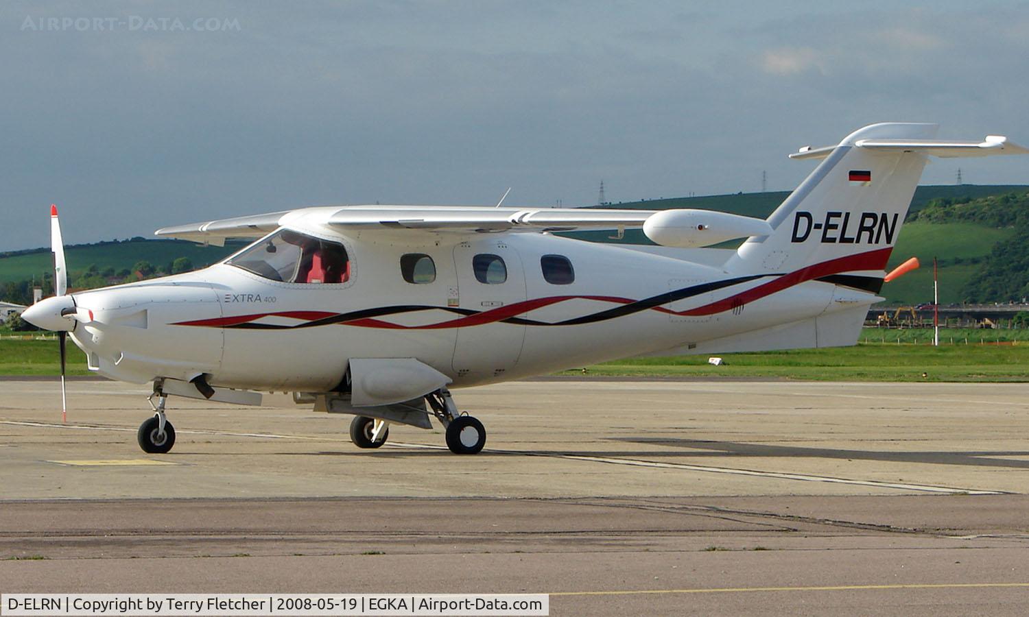 D-ELRN, 2001 Extra EA-400 C/N 20, German registered Extra 400 was an unusual , but welcome visitor to Shoreham in may 2008