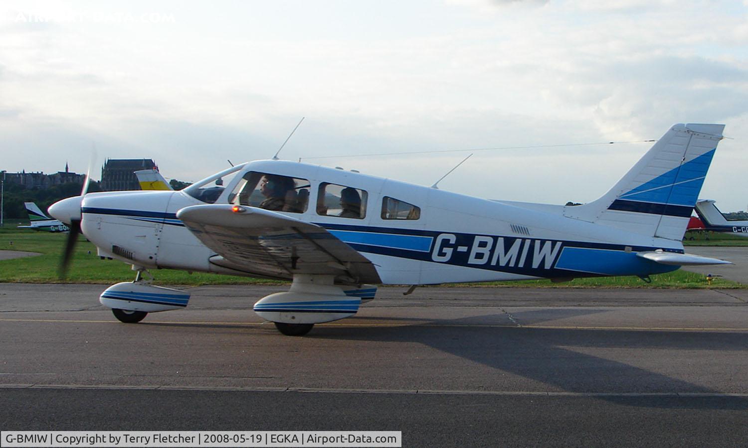G-BMIW, 1981 Piper PA-28-181 Cherokee Archer II C/N 28-8190093, A pleasant May evening at Shoreham Airport , Sussex , UK