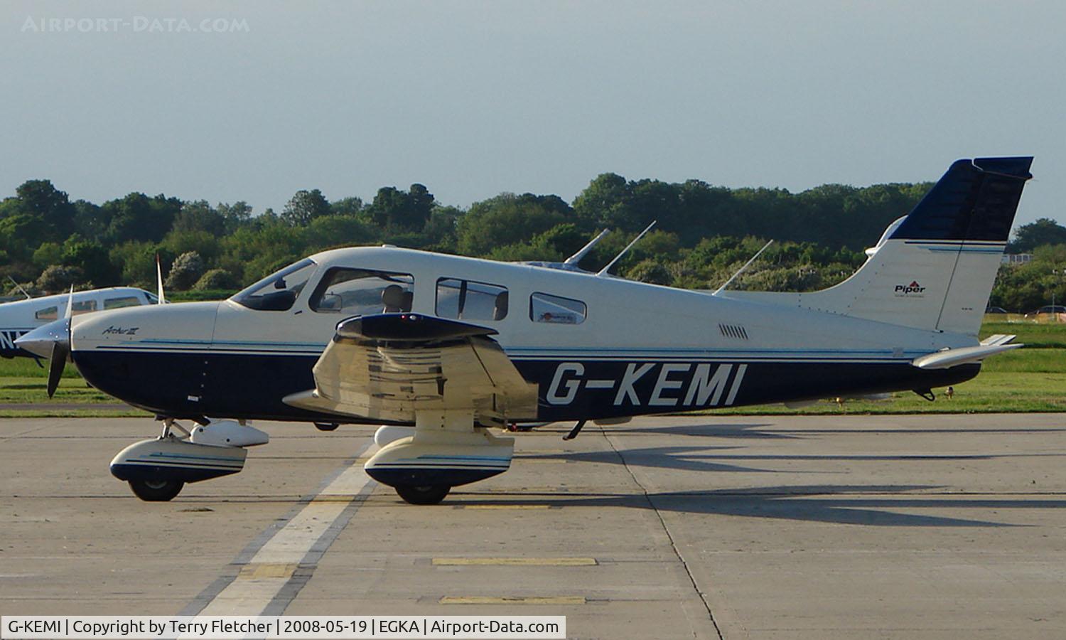 G-KEMI, 1998 Piper PA-28-181 Cherokee Archer III C/N 28-43180, A pleasant May evening at Shoreham Airport , Sussex , UK
