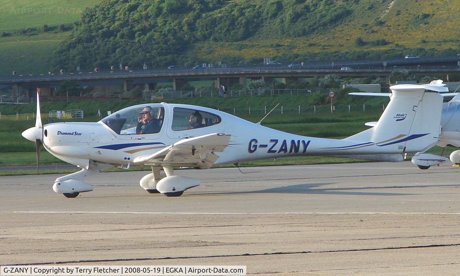 G-ZANY, 2003 Diamond DA-40D Diamond Star C/N D4.040, A pleasant May evening at Shoreham Airport , Sussex , UK