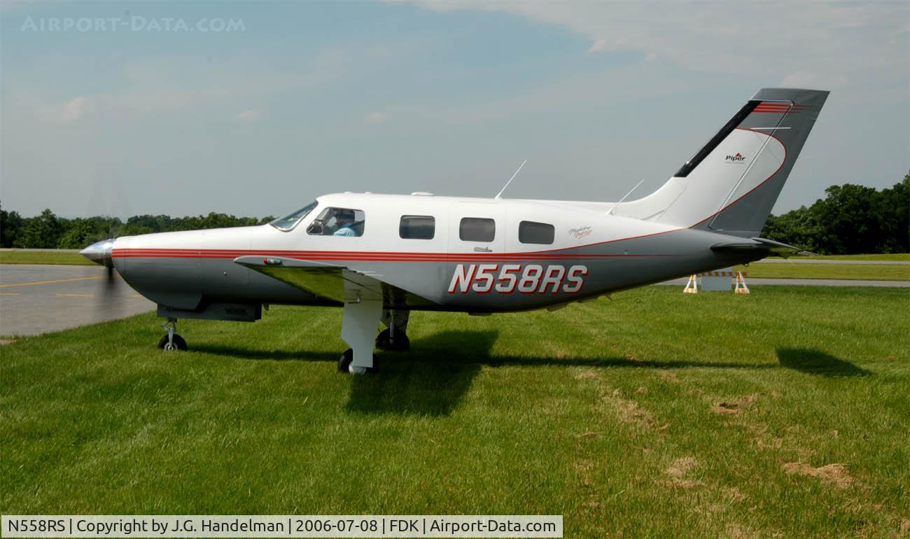 N558RS, 1998 Piper PA-46-350P Malibu Mirage C/N 4636172, Side view of N558RS @ FDK AOPA