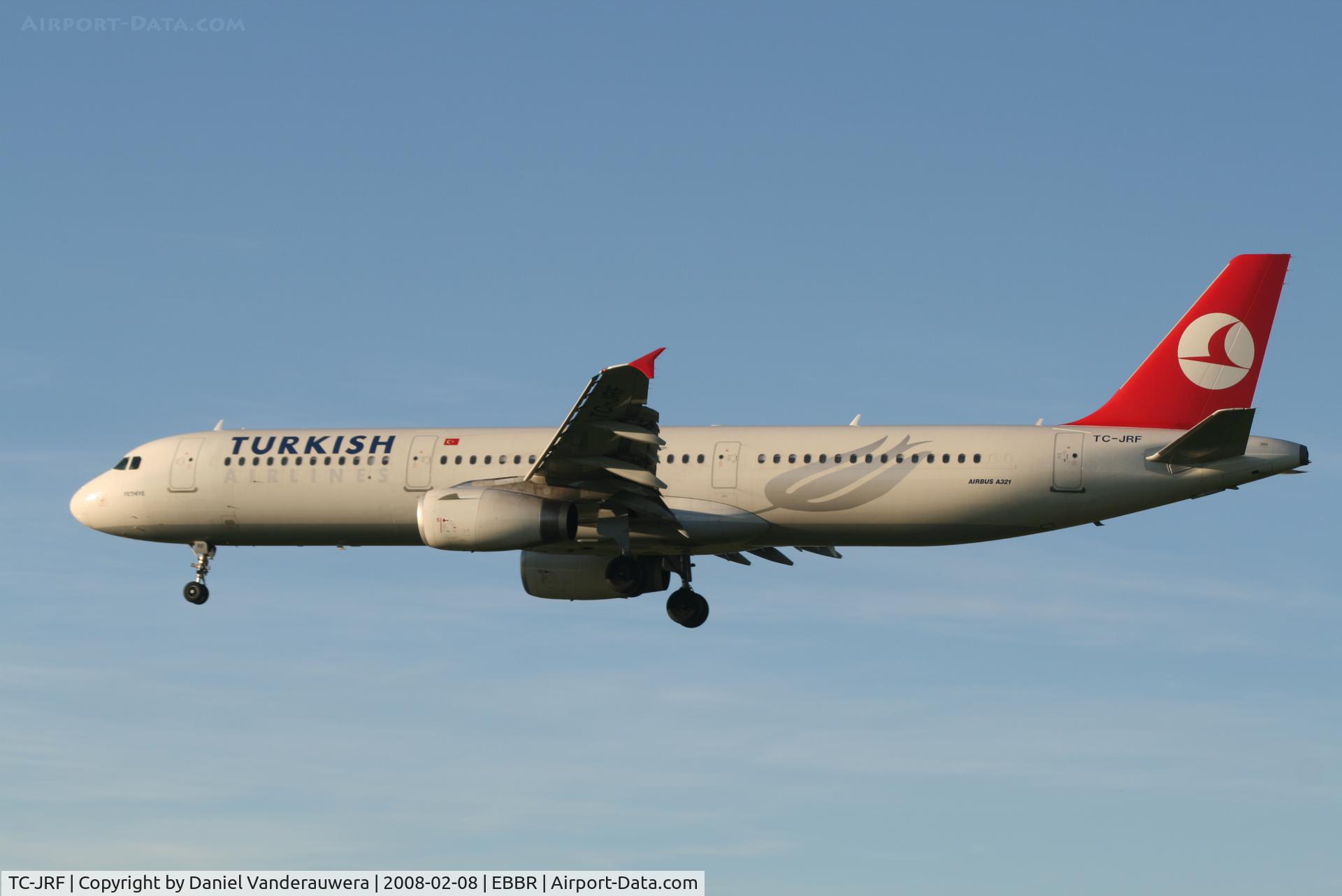 TC-JRF, 2007 Airbus A321-231 C/N 3207, arrival of flight TK1939 to rwy 25L