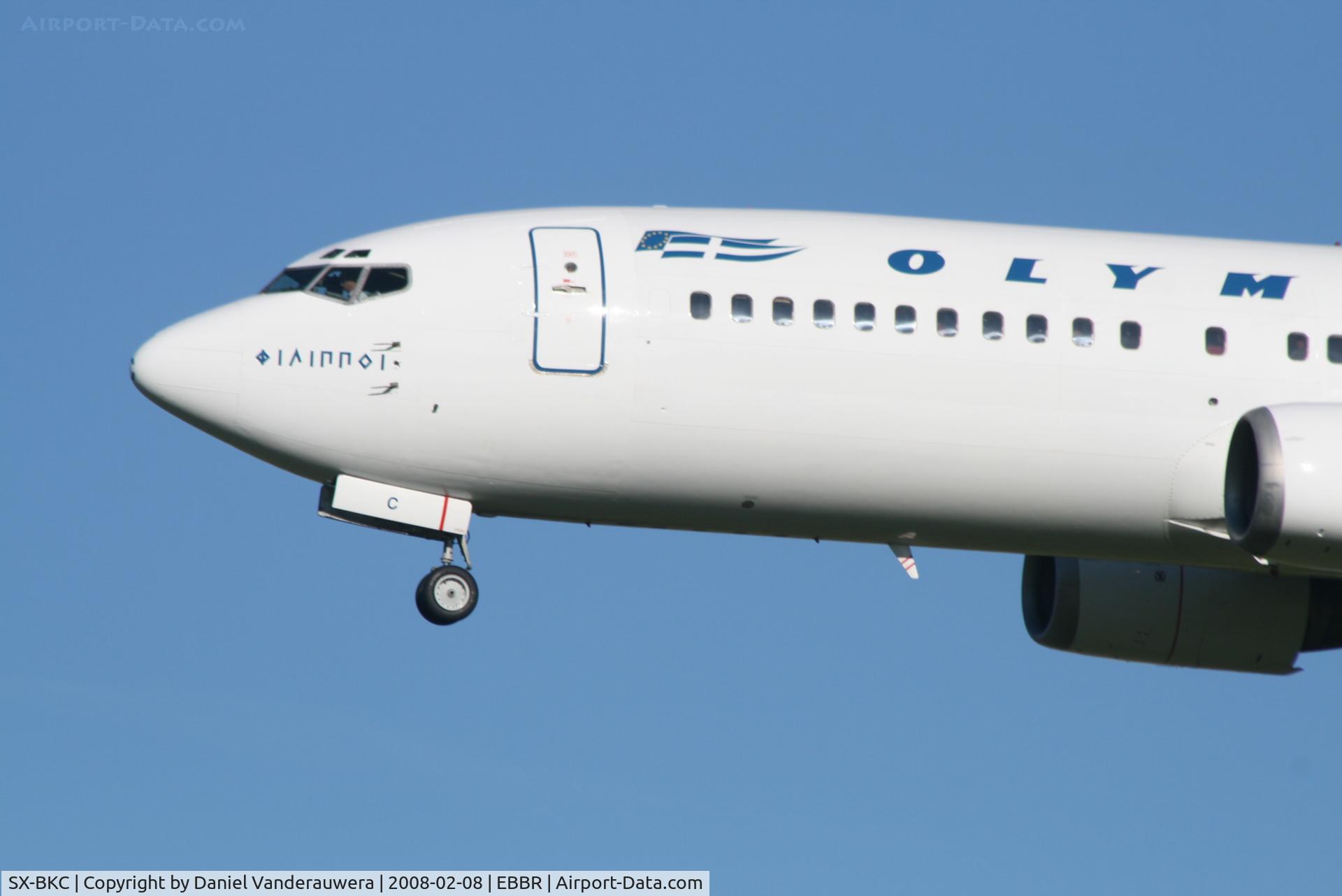 SX-BKC, 1991 Boeing 737-484 C/N 25361, arrival of flight OA145 to rwy 25L
