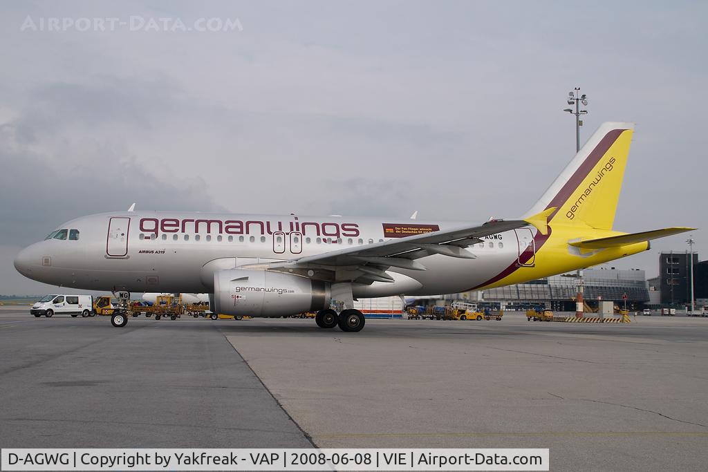 D-AGWG, 2007 Airbus A319-132 C/N 3193, Germanwings Airbus 319
