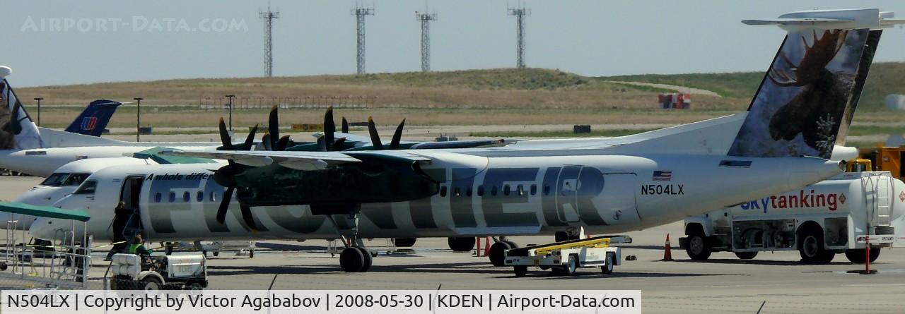 N504LX, 2007 Bombardier DHC-8-402 Dash 8 C/N 4172, At denver international
