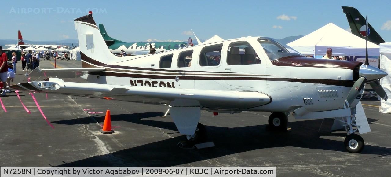 N7258N, 2007 Raytheon Aircraft Company G36 C/N E-3758, Ar JeffCo Open House