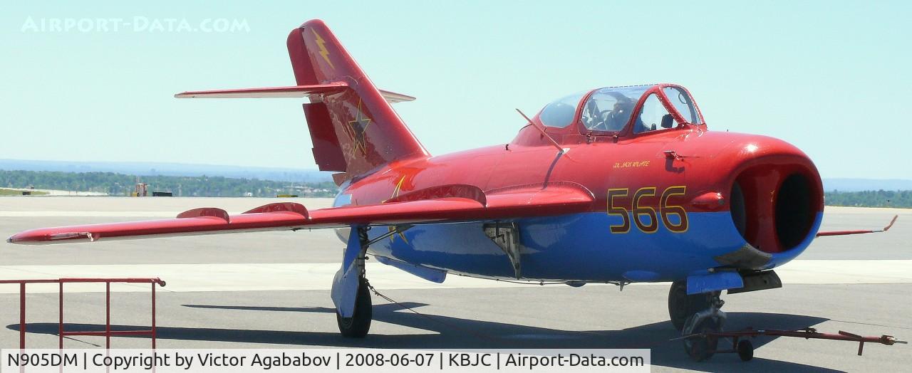 N905DM, 1977 Mikoyan-Gurevich MIG-17T C/N 551604, Ar JeffCo Open House