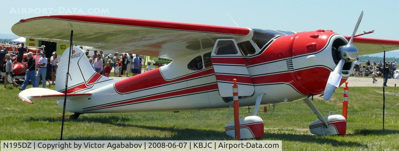 N195DZ, 1953 Cessna 195B Businessliner C/N 16077, Ar JeffCo Open House.