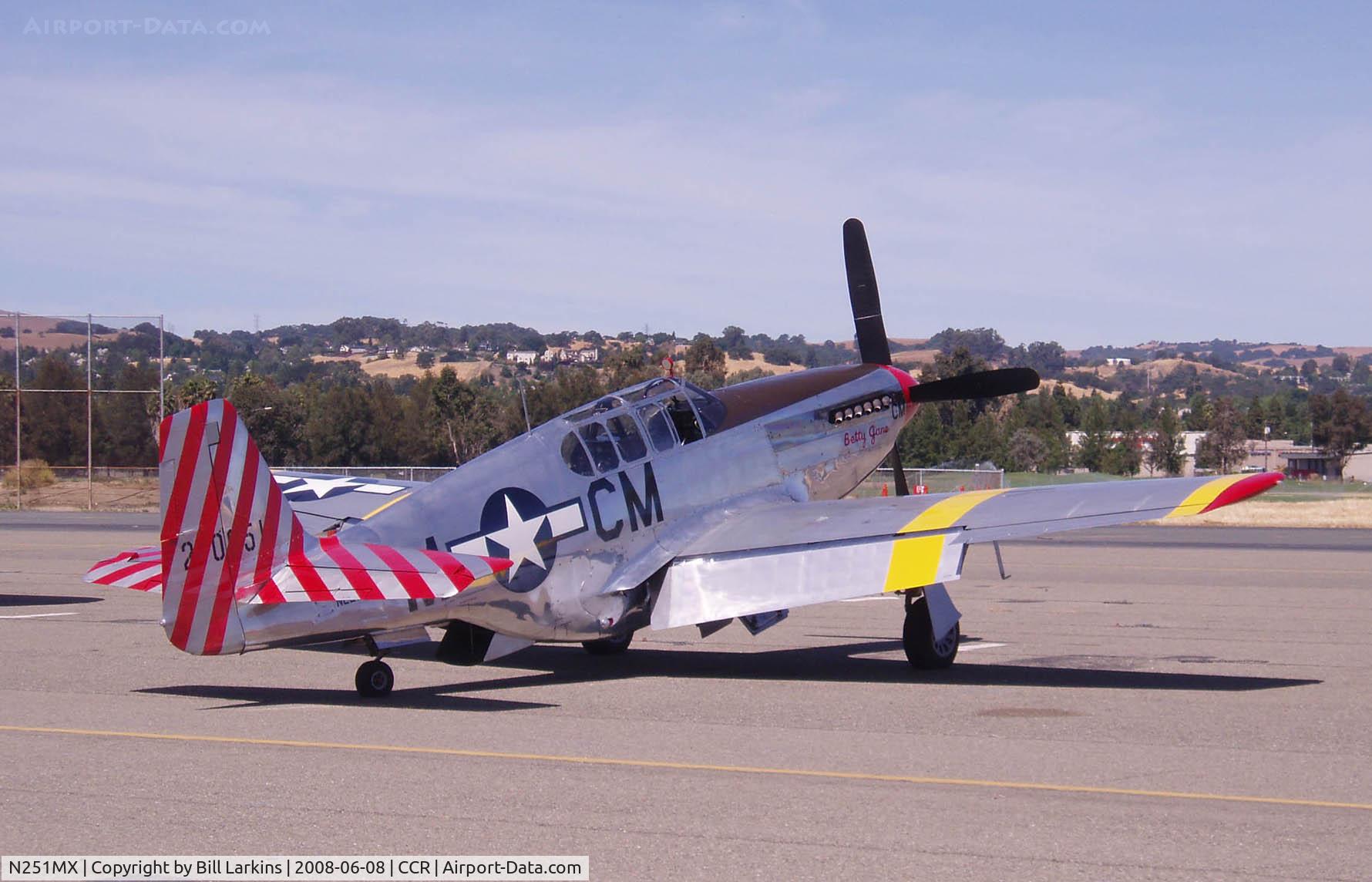 N251MX, 1943 North American P-51C-10 Mustang C/N 103-22730, Right rear view