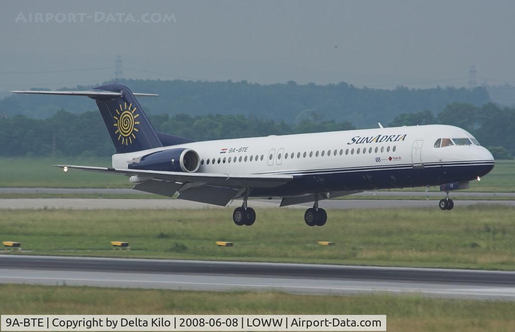 9A-BTE, 1992 Fokker 100 (F-28-0100) C/N 11416, TRADE AIR
