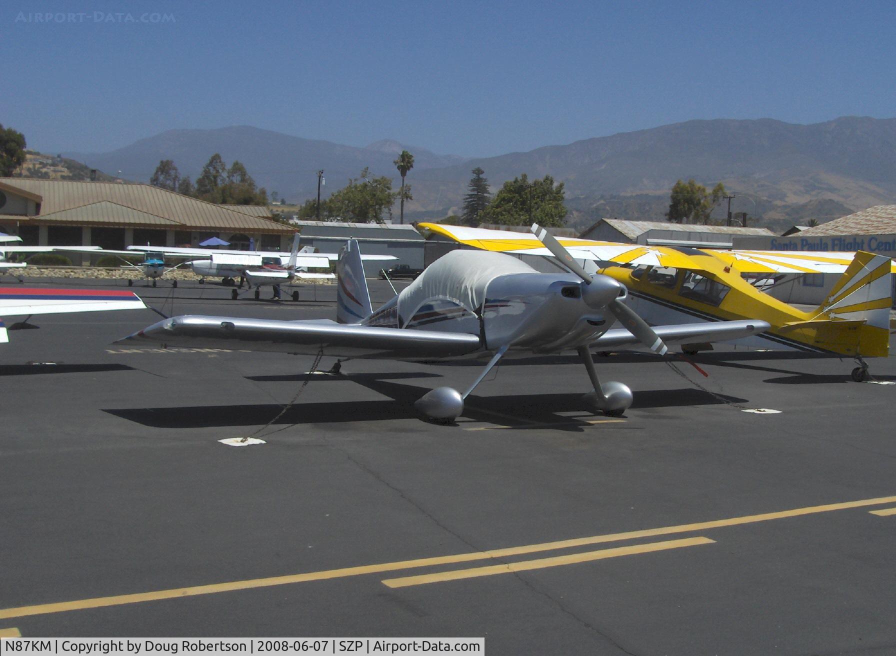 N87KM, 2005 Vans RV-7 C/N 71148, 2005 Moore/Moore VAN's RV-7, Lycoming IO-360 A&C 180 Hp