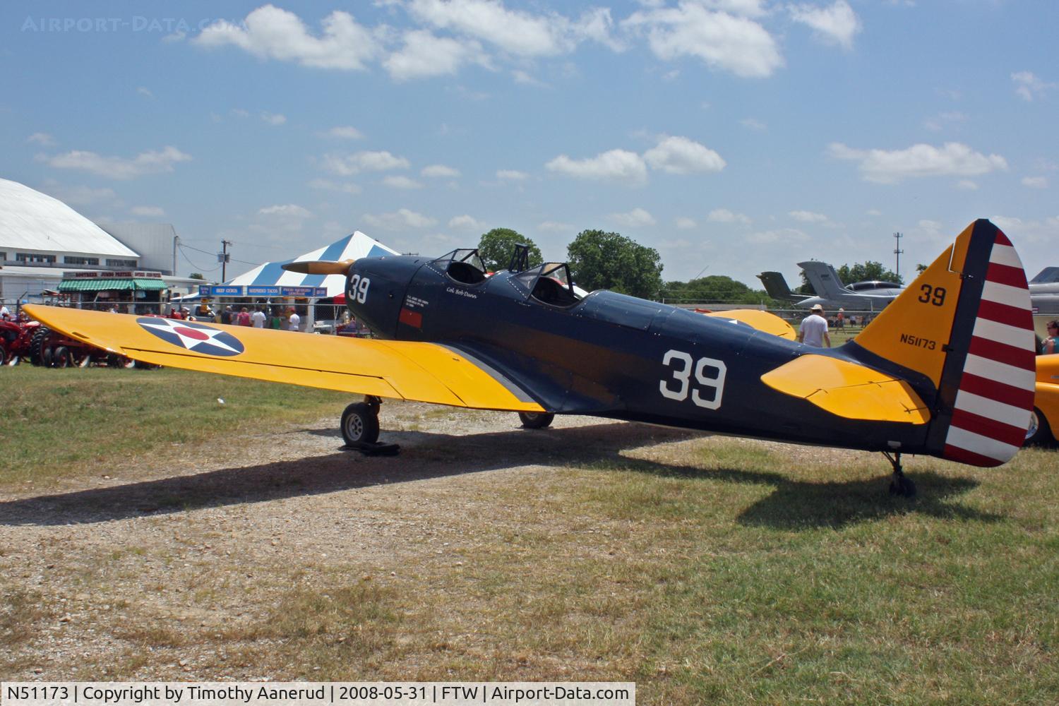 N51173, 1944 Fairchild M-62A C/N 10564AE, Cowtown Warbird Roundup 2008, 43-31618