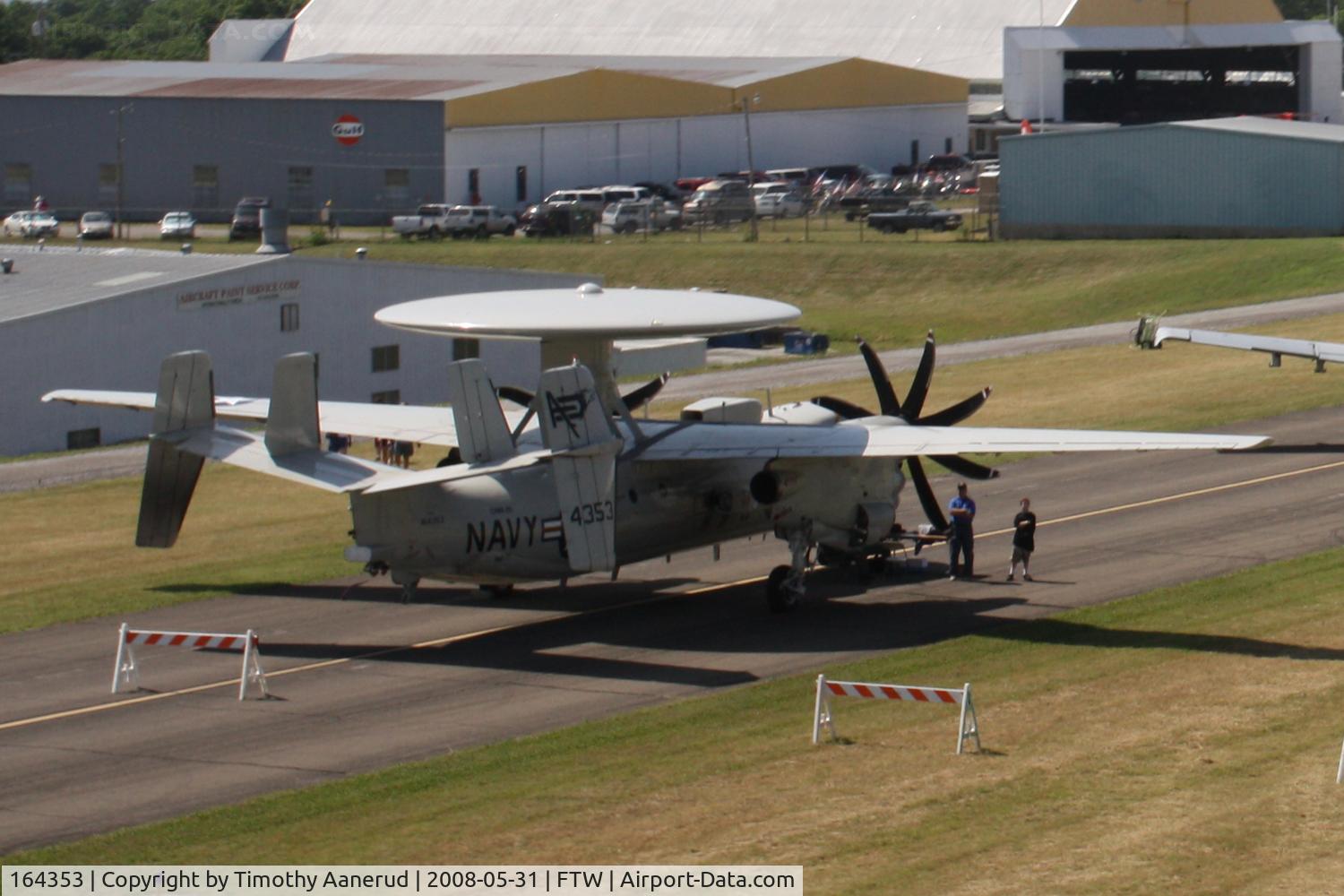164353, Grumman E-2C Hawkeye Group 2 C/N A146, Grumman E-2C Hawkeye Group 2, c/n: A146; Cowtown Warbird Roundup 2008, Huey flyby