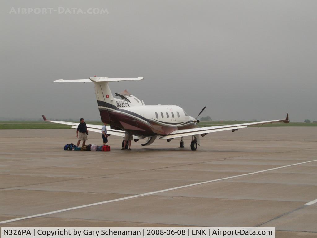 N326PA, 2000 Pilatus PC-12/45 C/N 362, Just Landed