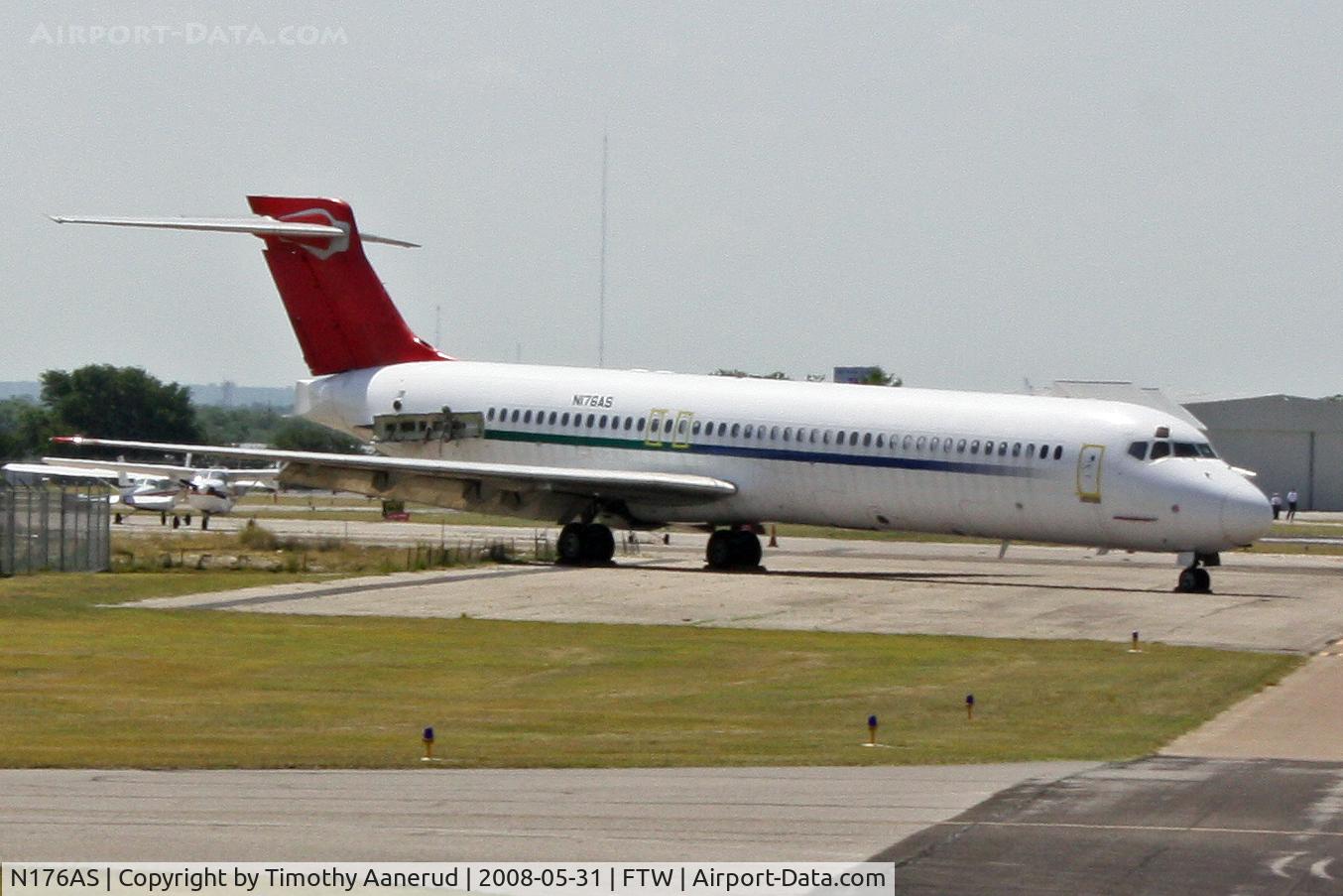 N176AS, 1987 McDonnell Douglas DC-9-87 C/N 49411, At Fort Worth, TX. Meacham Airport.  Ex. Austrian Airlines OE-LMK