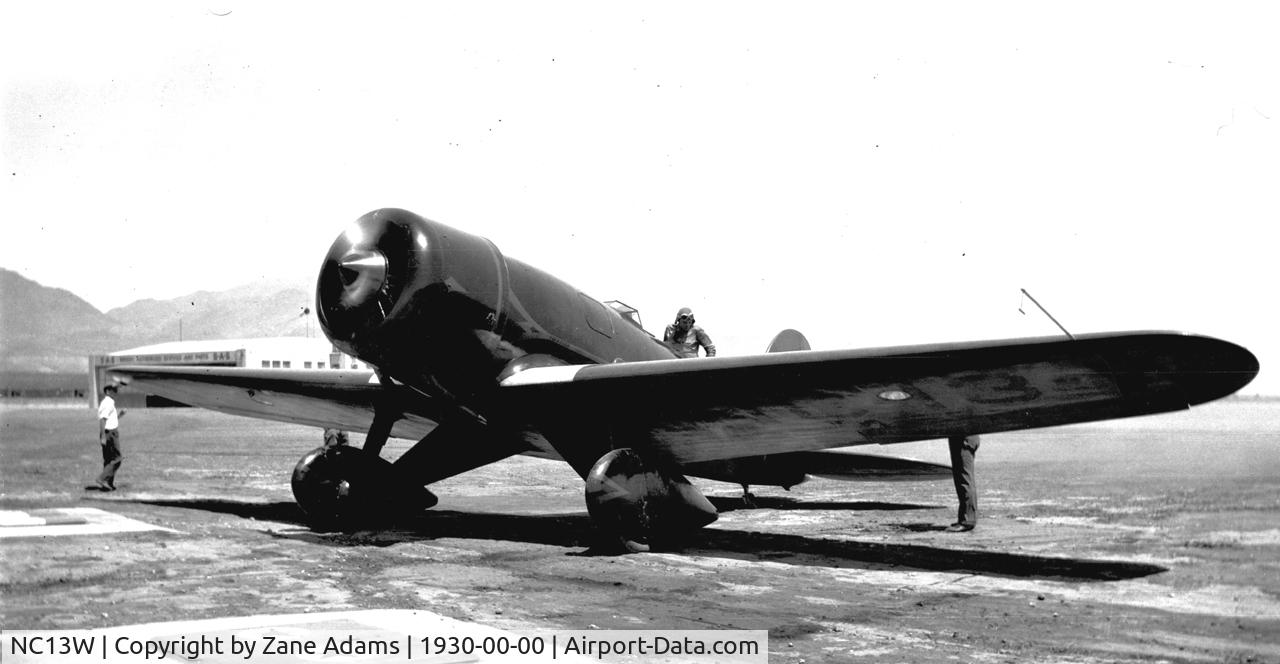 NC13W, 1930 Lockheed 8A Sirius C/N 143, The fourth Lockheed 8A built. Photographed in Southern California @ 1930 by my father Charles W. Adams (Scanned from a 2