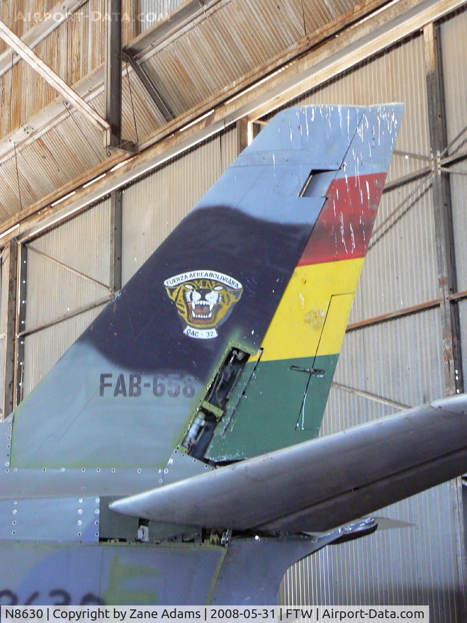 N8630, North American F-86F Sabre C/N 191-385 (52-4689), Former Bolivian F-86...this was one of the last ones in active service with a world air force. Vintage Flying Museum