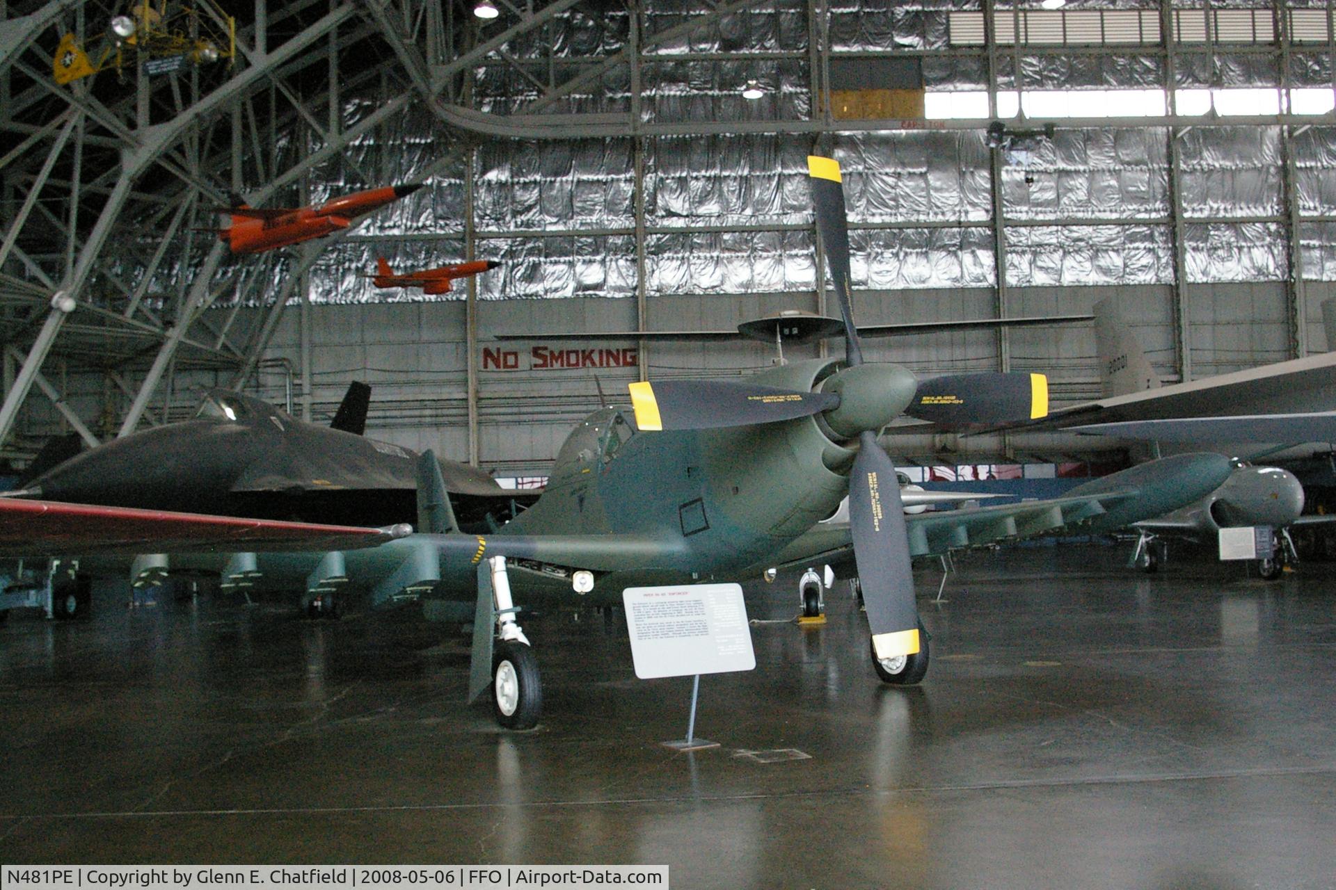 N481PE, 1983 Piper PA-48 Enforcer C/N 48-8301001, Displayed at the National Museum of the U.S. Air Force