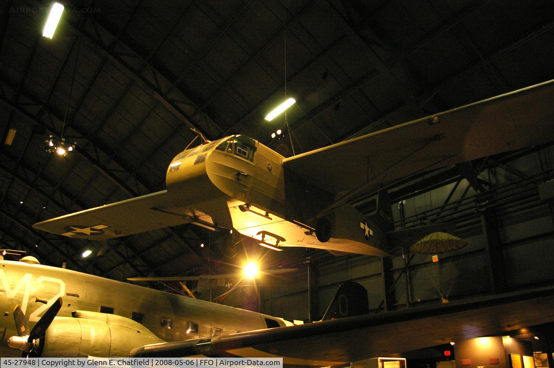 45-27948, 1945 Waco CG-4A-GN C/N Not found 45-27948, Displayed at the National Museum of the U.S. Air Force