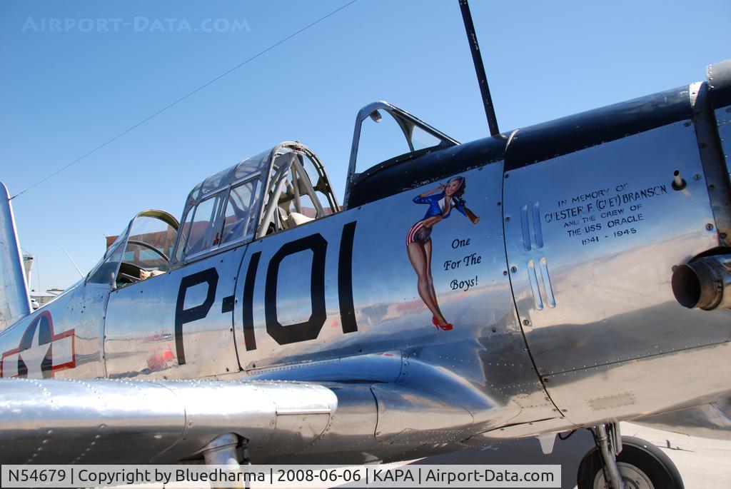 N54679, 1941 Consolidated Vultee BT-13A C/N 2990, Parked on Display at KAPA.