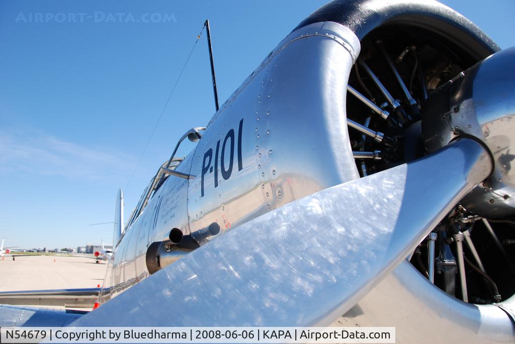 N54679, 1941 Consolidated Vultee BT-13A C/N 2990, Parked on Display at KAPA.
