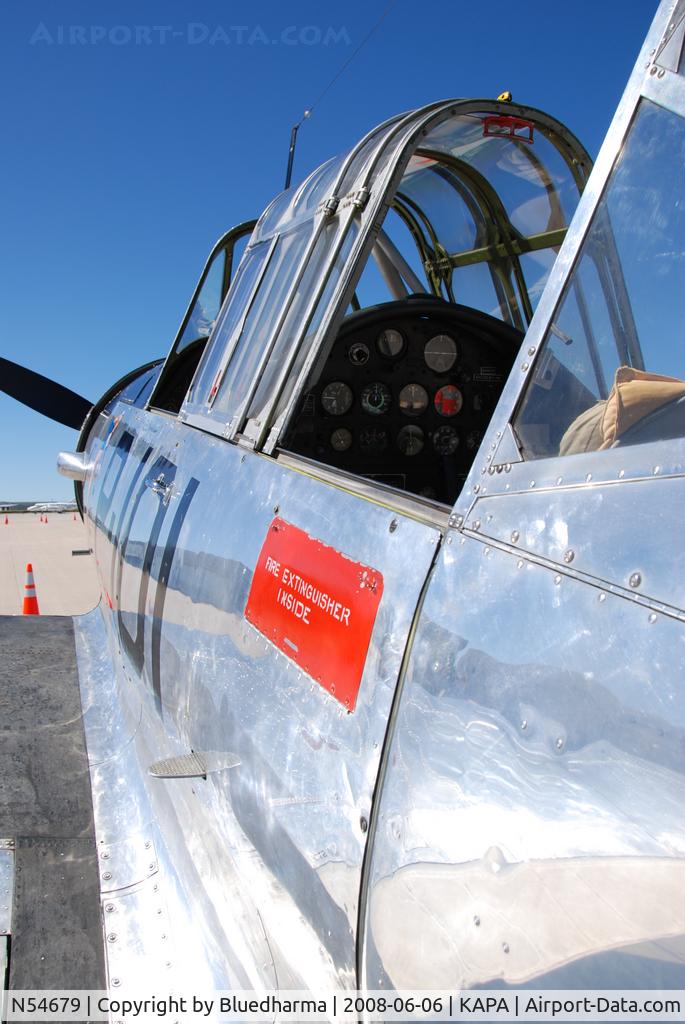 N54679, 1941 Consolidated Vultee BT-13A C/N 2990, Parked on Display at KAPA.