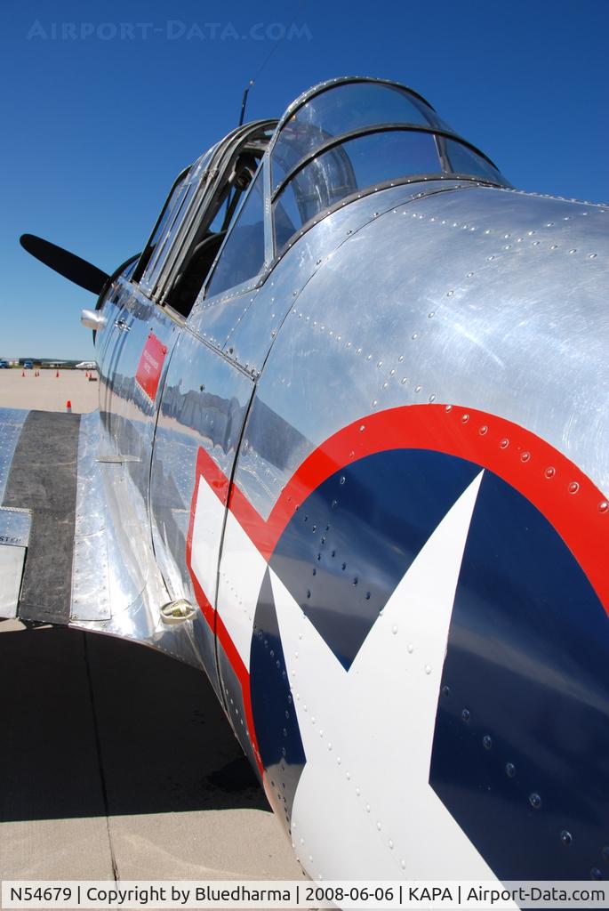N54679, 1941 Consolidated Vultee BT-13A C/N 2990, Parked on Display at KAPA.