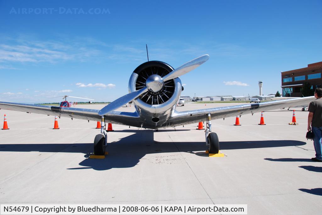 N54679, 1941 Consolidated Vultee BT-13A C/N 2990, Parked on Display at KAPA.