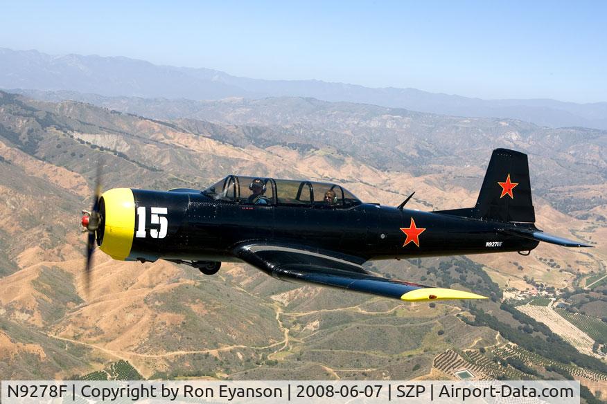 N9278F, 1964 Nanchang CJ-6A C/N 1032018, Saturday Flight