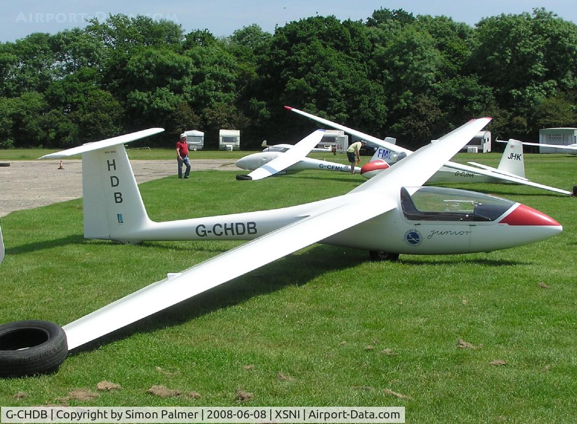 G-CHDB, 1991 PZL-Bielsko SZD-51-1 Junior C/N B-1997, SZD-51-1 Junior based at Snitterfield