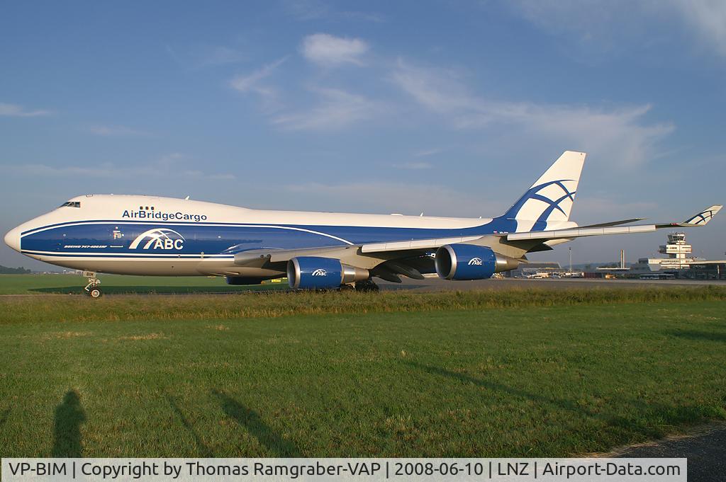 VP-BIM, 2008 Boeing 747-4HAERF C/N 35237, Air Bridge Cargo Boeing 747-400