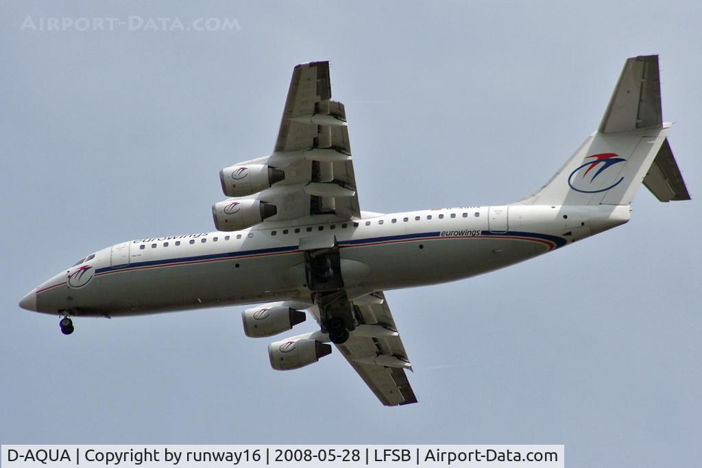D-AQUA, 1988 British Aerospace BAe.146-300A C/N E3118, incoming from FRA