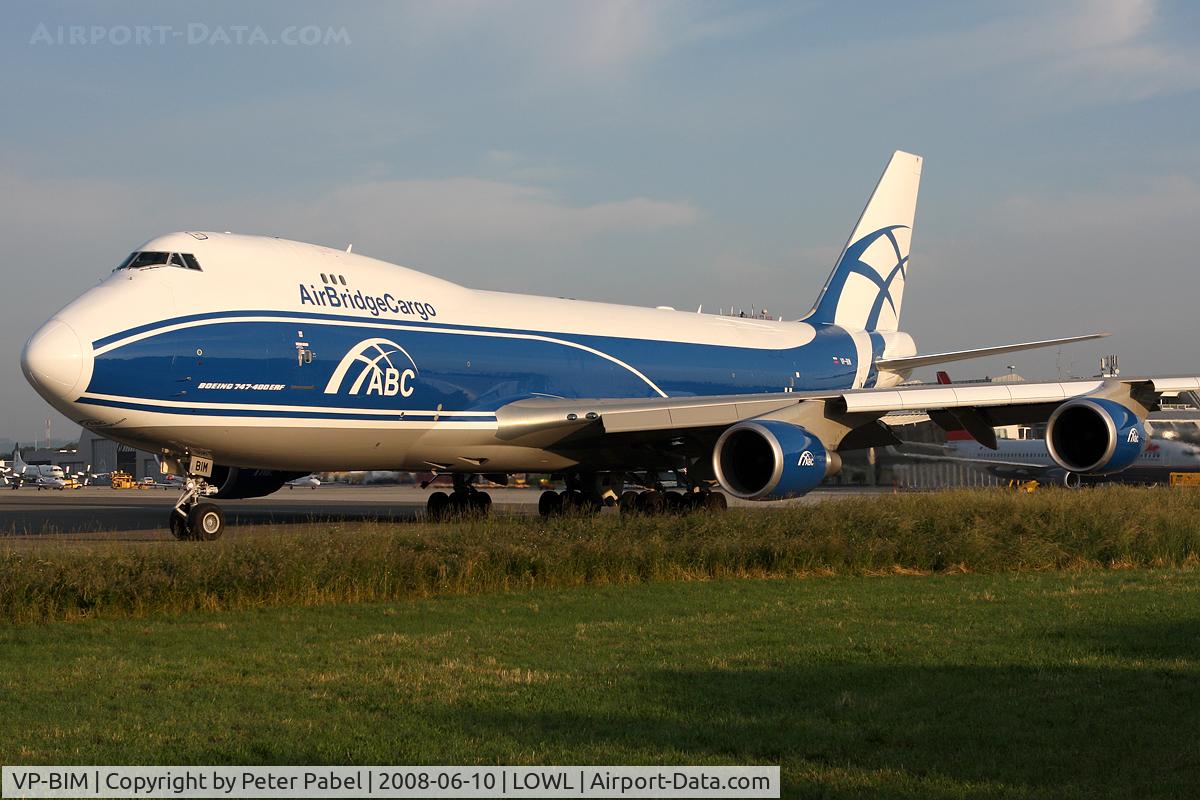 VP-BIM, 2008 Boeing 747-4HAERF C/N 35237, Cargo Fligt from Linz - Zaragoza