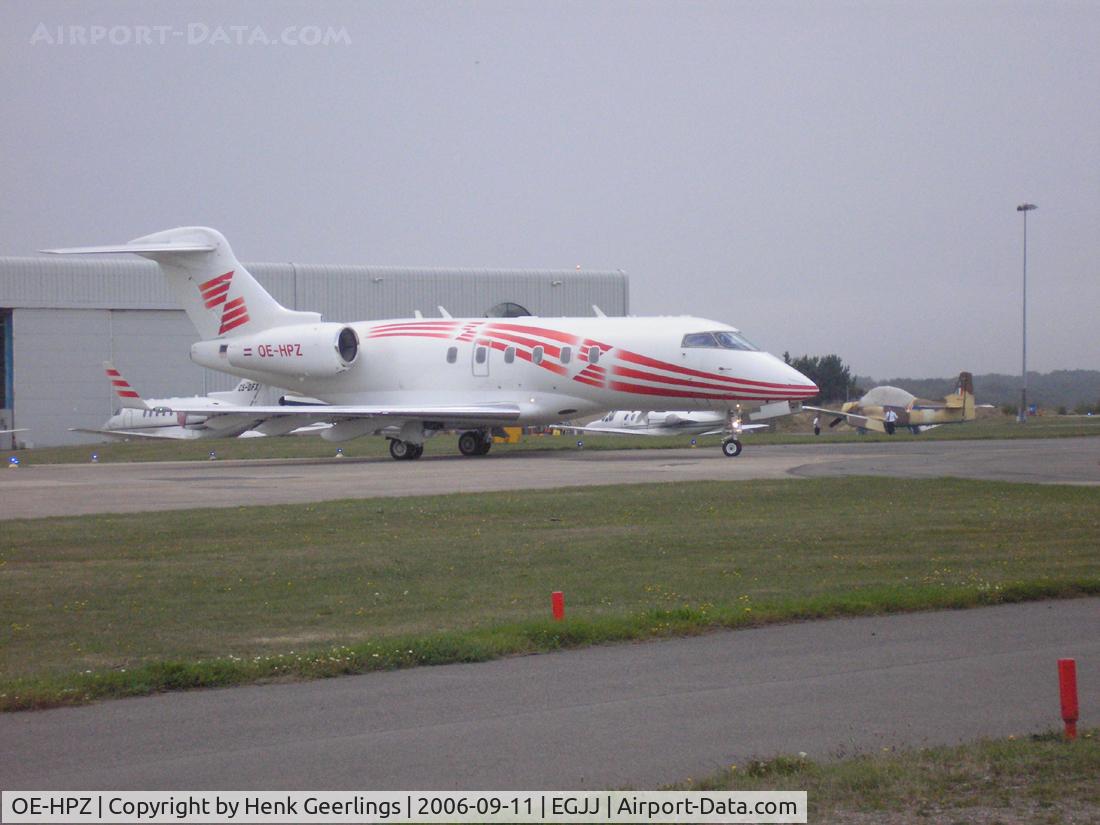 OE-HPZ, 2005 Bombardier Challenger 300 (BD-100-1A10) C/N 20047, Jersey Airport