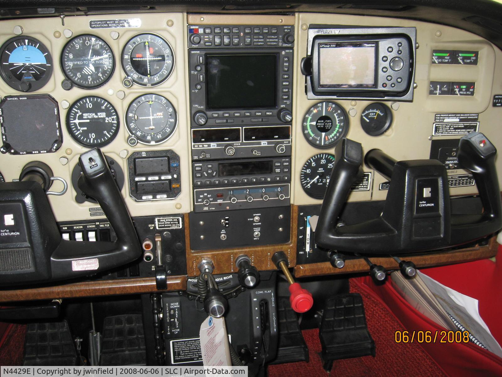 N4429E, Cessna T210N Turbo Centurion C/N 21064709, CoPilot's Panel