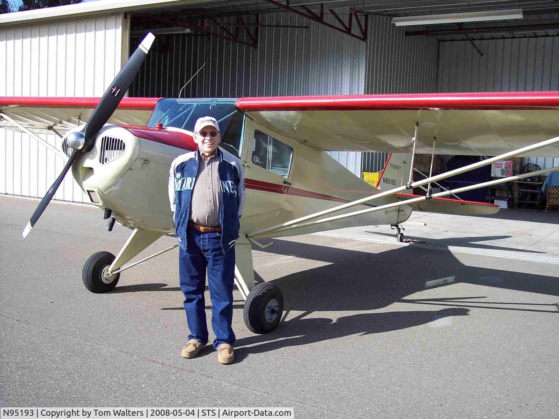 N95193, 1946 Taylorcraft BC12-D C/N 9593, 1946 Taylorcraft recently purchased in Santa Rosa
