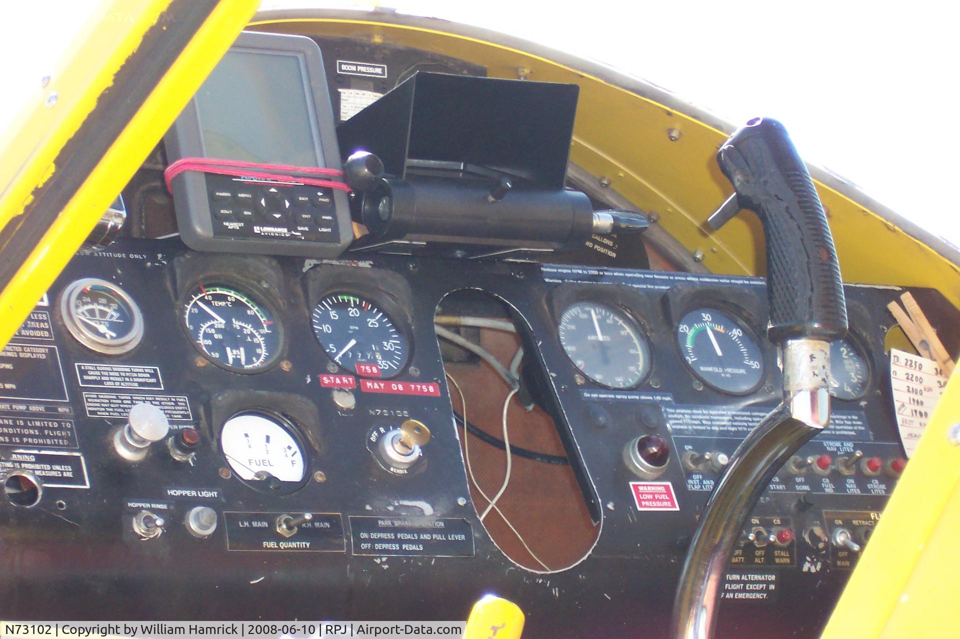 N73102, 1986 Air Tractor Inc AT-301 C/N 301-0656, Cockpit of AT-301