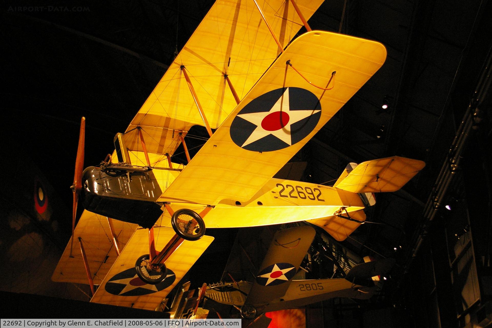 22692, 1917 Standard J-1 C/N 1141, Standard J-1 trainer at the National Museum of the U.S. Air Force