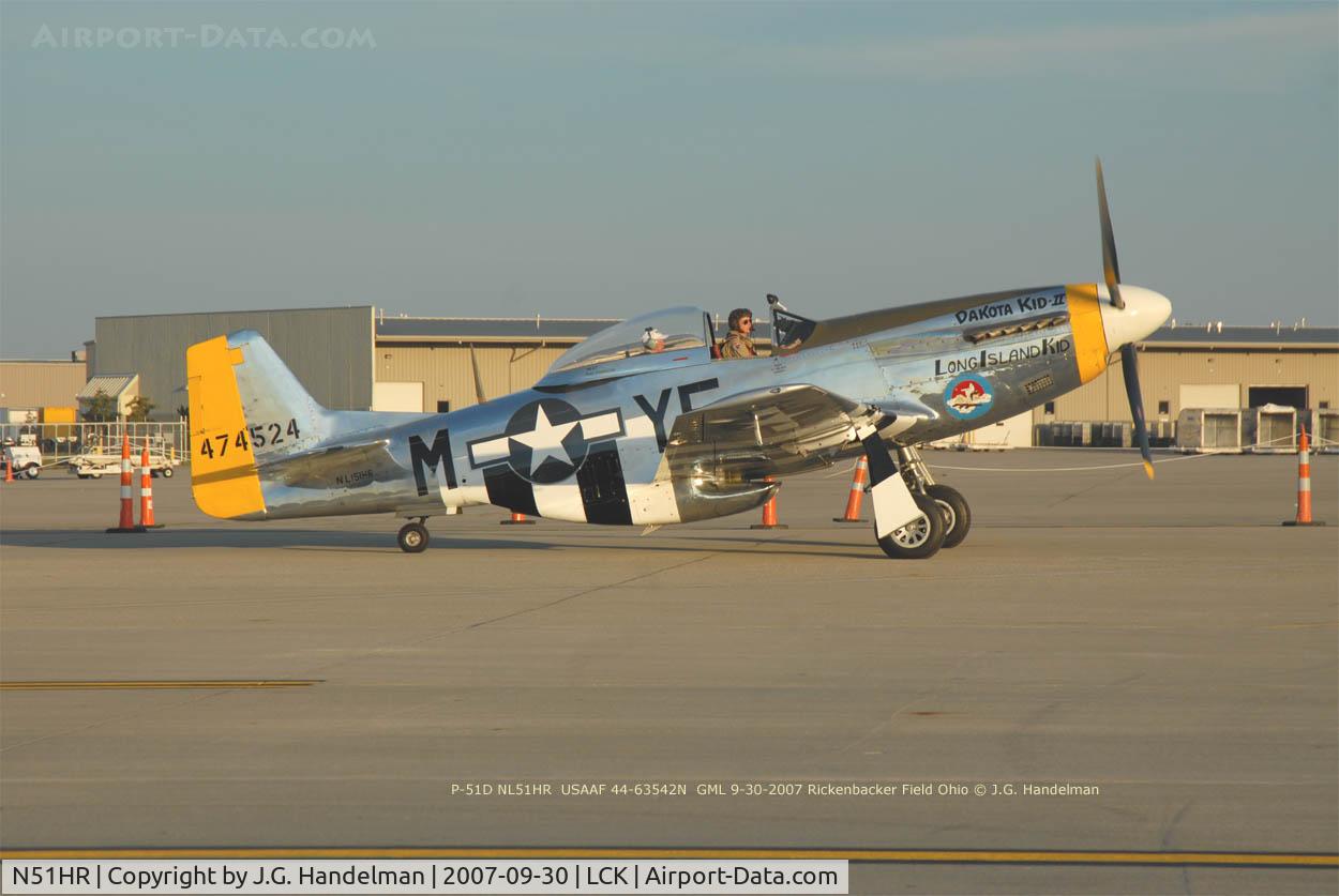 N51HR, 1957 North American P-51D Mustang C/N 122-31268, Dawn start at the 2007 Gathering