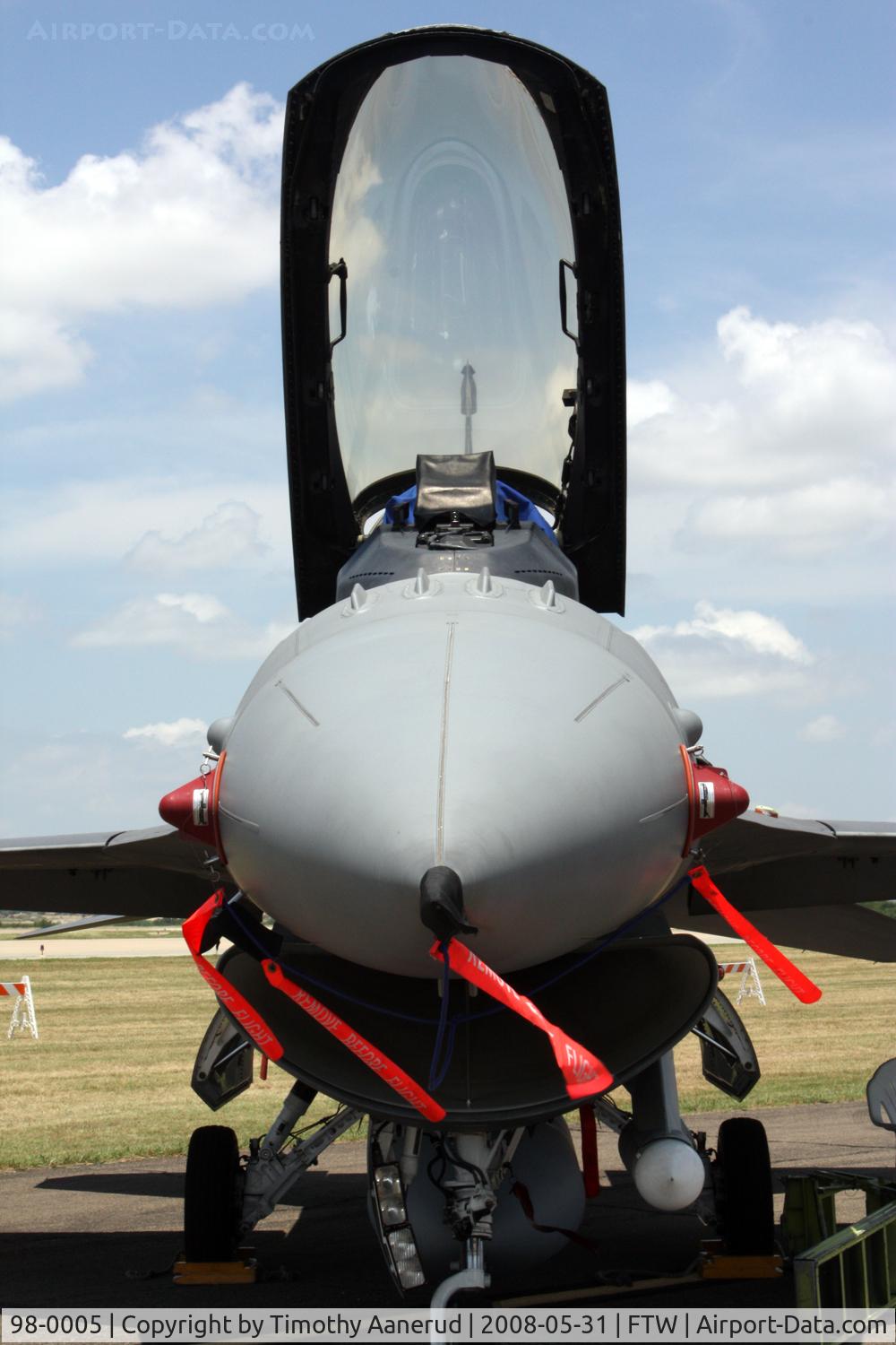 98-0005, 1998 Lockheed Martin F-16C Fighting Falcon C/N CC-216, Lockheed Martin F-16C Block 50D Fighting Falcon, Cowtown Warbird Roundup 2008