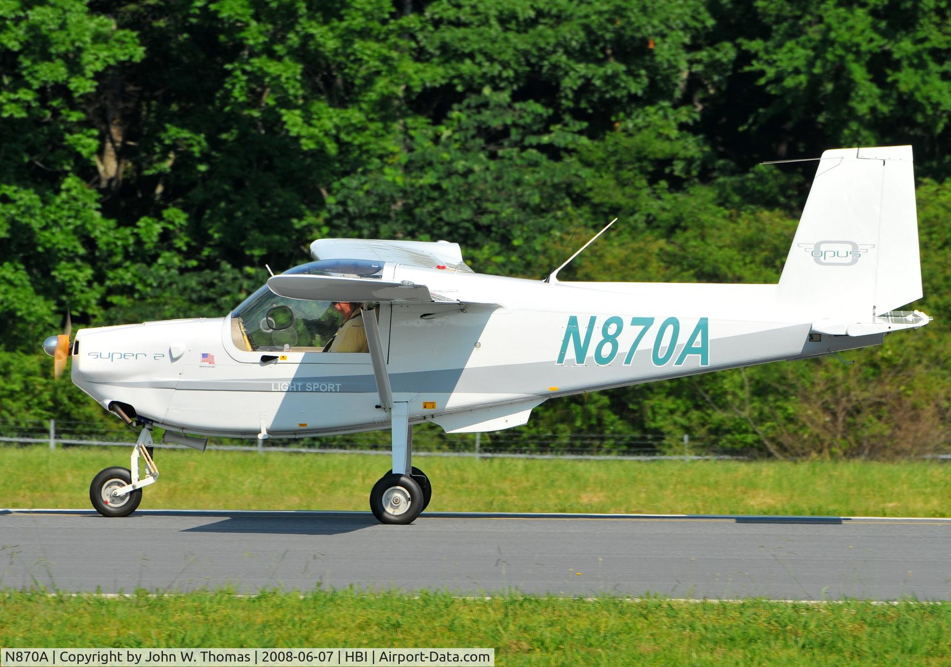 N870A, 2006 Opus Aircraft Super 2 C/N R-023, Arriving runway 21