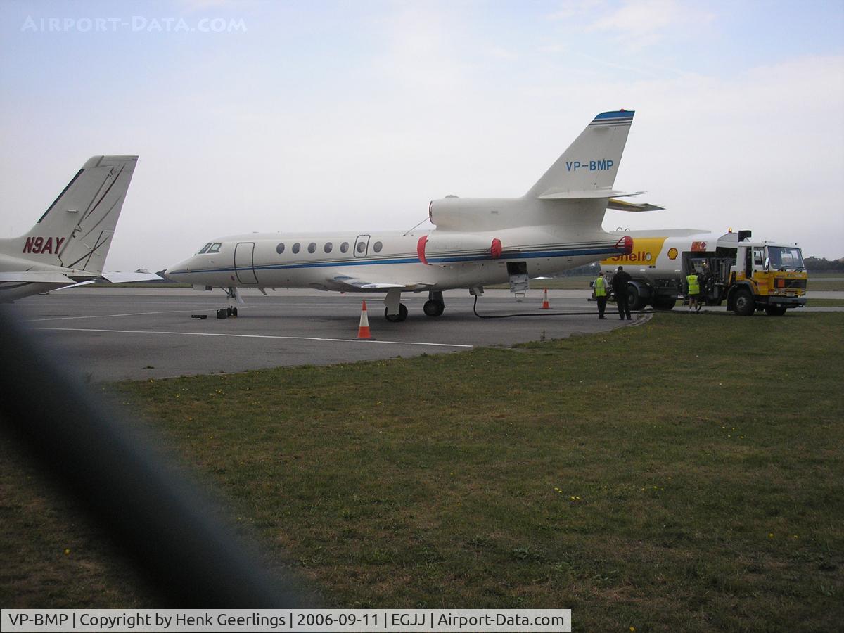 VP-BMP, 2005 Dassault Falcon 50EX C/N 345, Jersey Airport