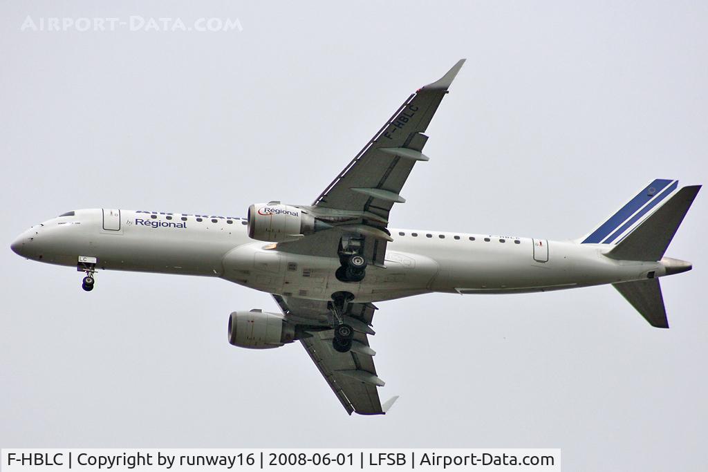 F-HBLC, 2007 Embraer 190AR (ERJ-190-100IGW) C/N 19000080, Régional inbound from ORY