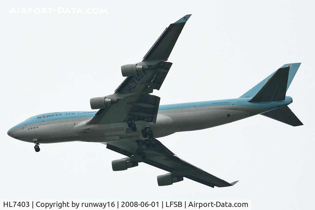 HL7403, 1998 Boeing 747-4B5F/SCD C/N 26408, Korean Air Cargo inbound from AMS