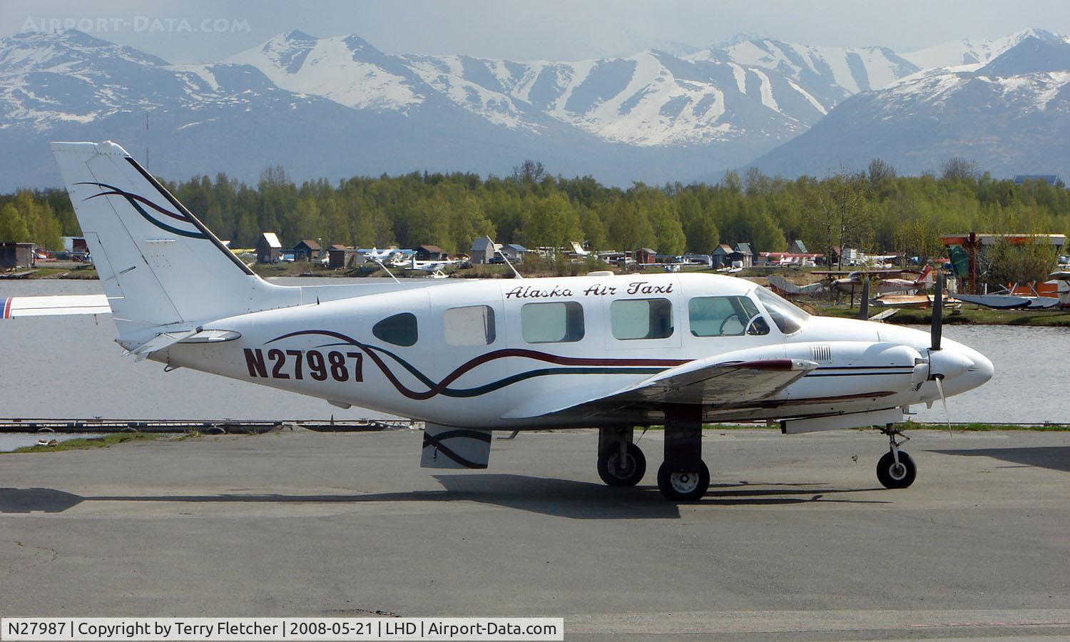N27987, 1979 Piper PA-31-310 Navajo C/N 31-7912054, Alaska Air Taxi Pa-31-310 at Lake Hood