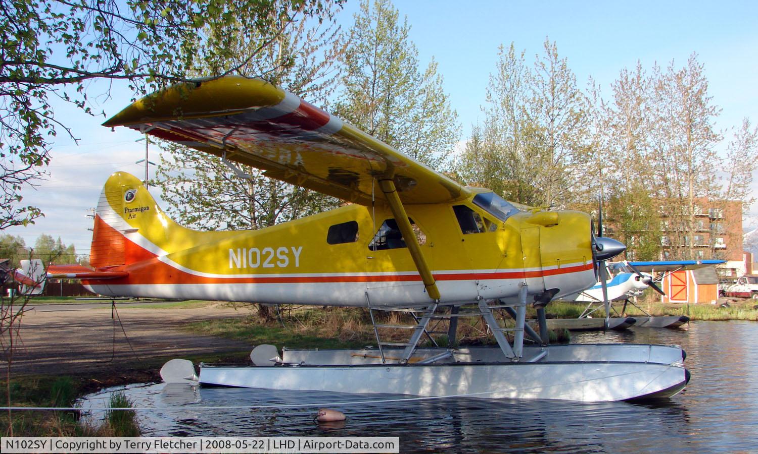 N102SY, 1959 De Havilland Canada DHC-2 Beaver MK.1 C/N 1367, Ptarmigan Air DHC2 Beaver on Lake Hood