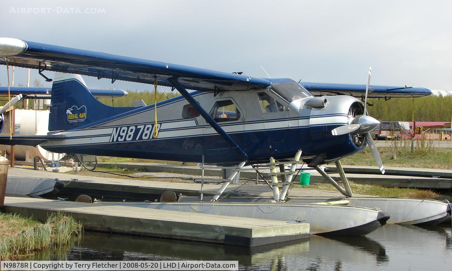 N9878R, 1956 De Havilland Canada DHC-2 MK. I(L20A) C/N 1135, Regal Air DHC2 Beaver at home dock on Lake Hood
