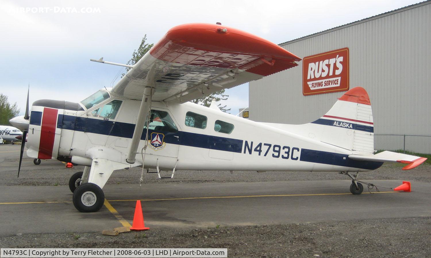 N4793C, 1951 De Havilland Canada DHC-2 Beaver Mk.1 C/N 296, Civil Air Patrol Beaver at Lake Hood